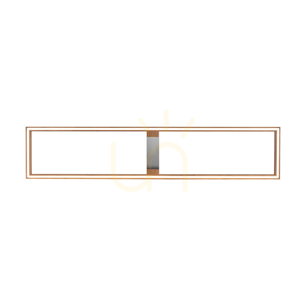 Kilátás Ramme mennyezeti lámpa / fali lámpa, olajozott tölgy/matt nikkel, 1xLED 57 W, 163,7 cm Ramme mennyezeti lámpa / fali lámpa, olajozott tölgy/matt nikkel, 1xLED 57 W, 163,7 cm