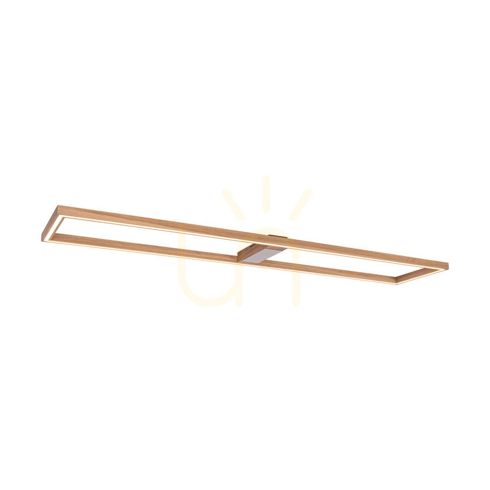 Kijelző Ramme mennyezeti lámpa / fali lámpa, olajozott tölgy/matt nikkel, 1xLED 57 W, 163,7 cm Ramme mennyezeti lámpa / fali lámpa, olajozott tölgy/matt nikkel, 1xLED 57 W, 163,7 cm