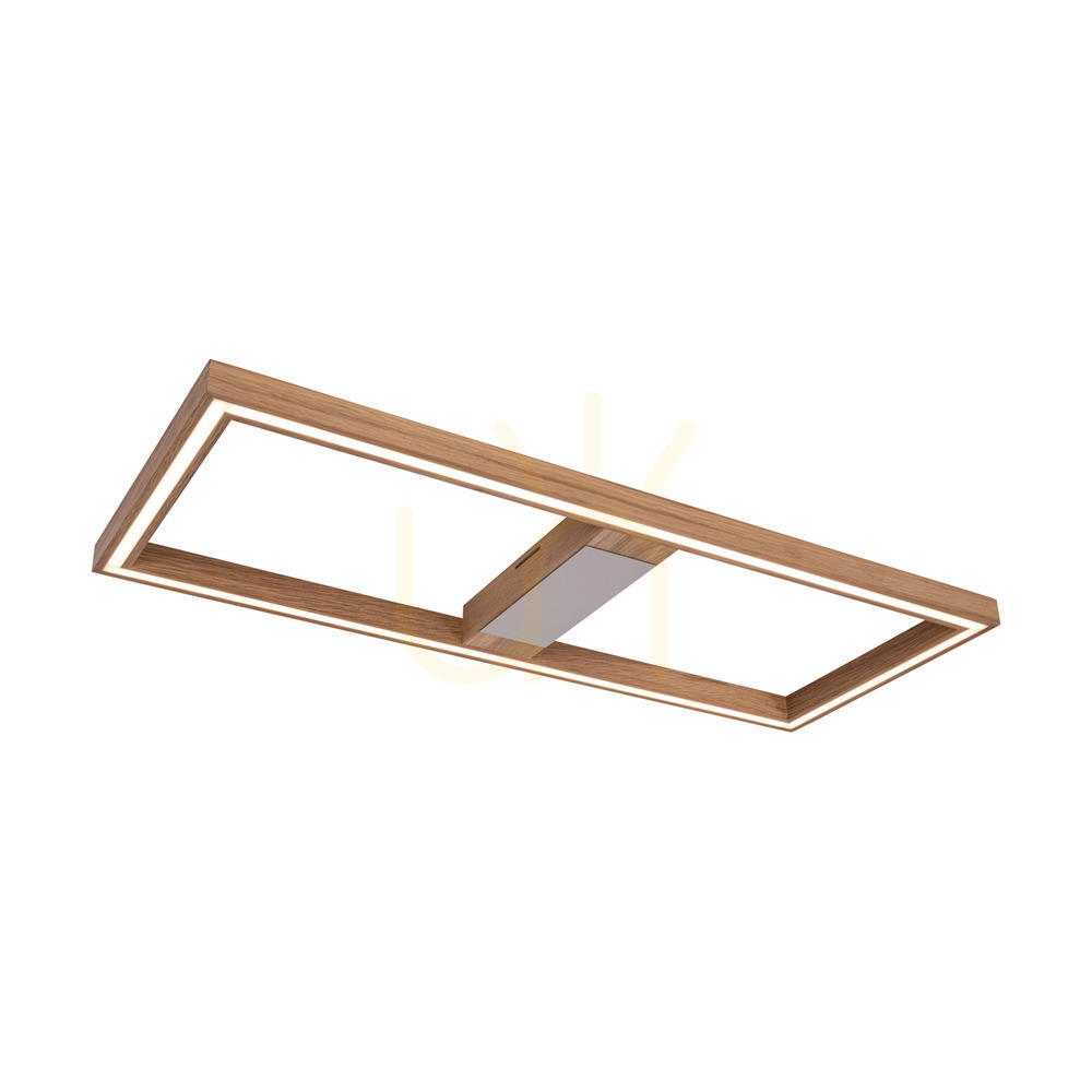 Kijelző Ramme mennyezeti lámpa / fali lámpa, olajozott tölgy/matt nikkel, 1xLED 33 W, 83,7 cm Ramme mennyezeti lámpa / fali lámpa, olajozott tölgy/matt nikkel, 1xLED 33 W, 83,7 cm