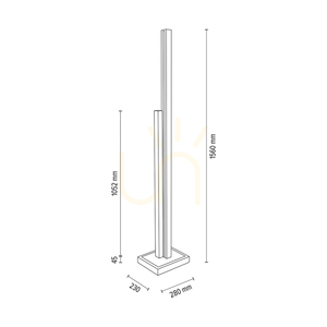 Soho állólámpa, olajozott tölgy/fekete, 2xLED, 37,5 W, 28 cm 4 Soho állólámpa, olajozott tölgy/fekete, 2xLED, 37,5 W, 28 cm small 4