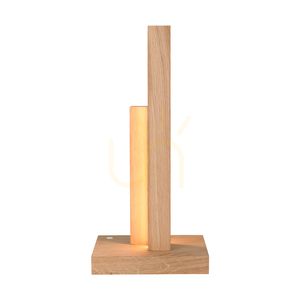 Soho asztali lámpa, olajozott tölgy, 2x10 W-os LED, 21,5 cm small 3