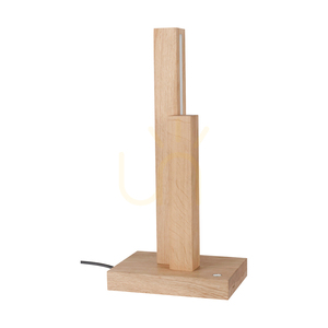 Soho asztali lámpa, olajozott tölgy, 2x10 W-os LED, 21,5 cm small 0