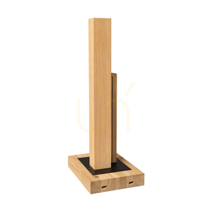 Soho asztali lámpa, olajozott tölgy/fekete, 2x10 W-os LED, 21,5 cm small 2