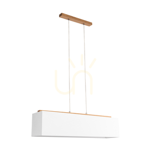 Hakon függesztett lámpa, olajozott tölgy, fehér lámpaernyő, 4xE27, 90 cm 0 Hakon függesztett lámpa, olajozott tölgy, fehér lámpaernyő, 4xE27, 90 cm small 0