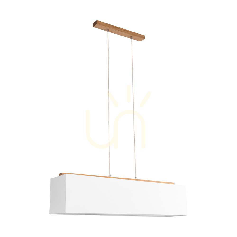 Jelölje be Hakon függesztett lámpa, olajozott tölgy, fehér lámpaernyő, 4xE27, 90 cm Hakon függesztett lámpa, olajozott tölgy, fehér lámpaernyő, 4xE27, 90 cm