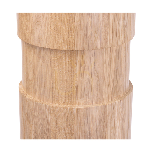 Jelölje be Brinova Palo állólámpa, olajozott tölgy, fekete részletek, bézs lámpaernyő, 1×E27, Ø58 cm
