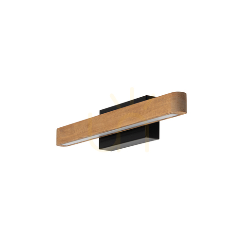 Jelölje be Forestier fali lámpa, barna/fekete, 1xLED, 7 W, 40 cm