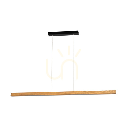 Jelölje be Forestier függesztett lámpa, barna/fekete, 1xLED 23 W, felfelé és lefelé irányuló világítás, 118 cm