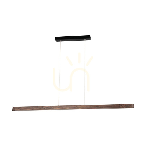 Jelölje be Forestier függesztett lámpa, diófa/fekete, 1xLED 23 W, felfelé és lefelé irányuló világítás, 118 cm