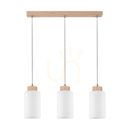 Jelölje be Selva függesztett lámpa, olajozott tölgy, 3xE27, 52 cm