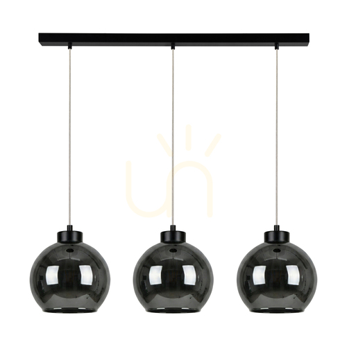 Jelölje be Cameo Black függesztett lámpa, 3xE27, 100 cm