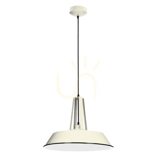 Jelölje be Alvar függőlámpa 1xE27 60 W elefántcsont/fekete Ø36 cm
