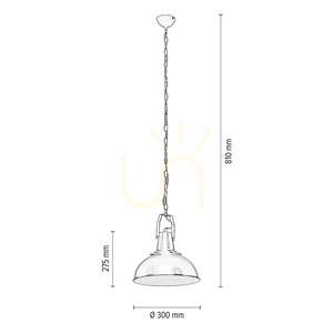 Lofti függesztett lámpa 1xE27 60 W fekete/fehér Ø30 cm small 2