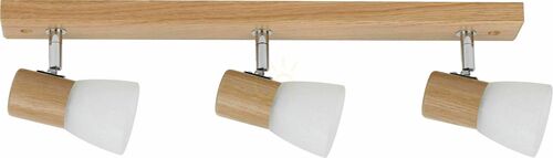 Jelölje be Bea mennyezeti sáv 3xE14 40 W természetes tölgy 50 cm