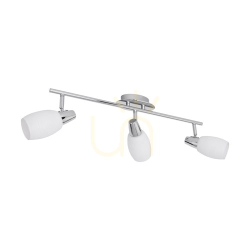 Jelölje be Cora mennyezeti lámpa, 3xE14, 40 W, króm/fehér, 58,5 cm