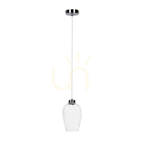 Jelölje be Minevra függesztett lámpa, 1xE14, Max. 40 W, króm/átlátszó/átlátszó, Ø13 cm