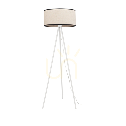 Jelölje be Háromlábú állólámpa, 1xE27, 40 W, fehér/bézs-fekete, 52 cm