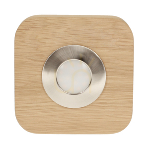 Sunniva beépíthető mennyezeti lámpa. 1 db 5 W-os LED, olajozott tölgy/szatén, 14 cm small 1