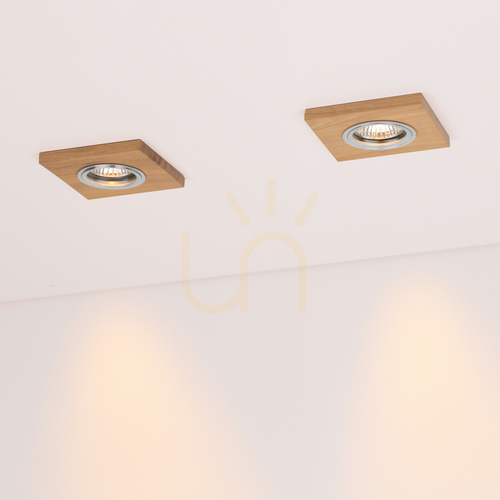 Jelölje be Spot Light Vitar Wood 2515174 GU10 süllyesztett spotlámpa, olajozott tölgy/króm, 9,5 cm