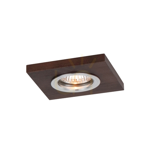 Jelölje be Spot Light Vitar Wood 2515176 GU10 süllyesztett mennyezeti lámpa, diószín/króm, 9,5 cm
