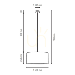 Kairo függőlámpa, 1xE27, max.. 25 W, szatén/átlátszó/bézs, Ø 50 cm small 1