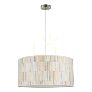 Kairo függőlámpa, 1xE27, max.. 25 W, szatén/átlátszó/bézs, Ø 50 cm small 0
