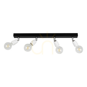 Corfu mennyezeti lámpa, 4xE27, Max. 25 W, fekete/fehér, 68 cm small 0