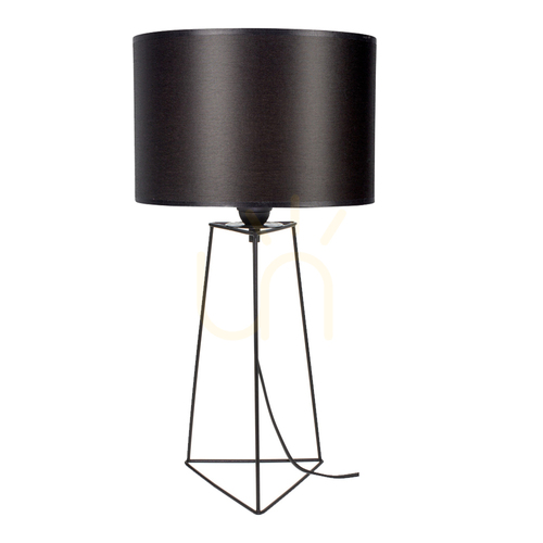 Jelölje be Marlene asztali lámpa 1xE27 25 W fekete/fekete/fekete Ø30 cm