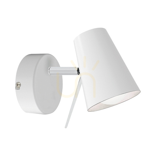 Jelölje be Astrid fali lámpa, 1xE14, max.. 40 W-os fehér fém, 17 cm