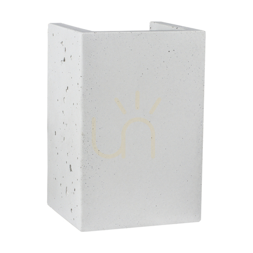 Jelölje be Téglafalra szerelhető falikar, 2xGU10, Max. 6 W, fehér beton, 10 cm