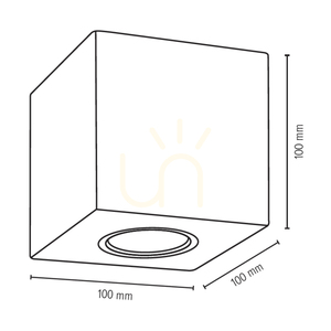 Spot Light Concretedream 2076137 mennyezeti lámpa – fehér beton, 10 cm, GU10 small 2
