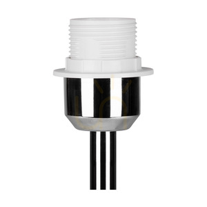 Dove asztali lámpa, 1xE27, Max. 40 W, krómozott fém / átlátszó PVC-kábel / fehér lámpaernyő, Ø25 cm small 3