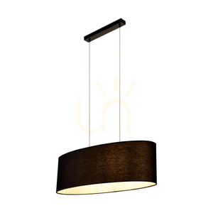 Britop Dove 17400204 függőlámpa – fekete szöveternyő, 80 cm, 2×E27 small 1