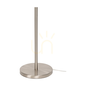 Eros állólámpa, 1xE27 (max.. (60 W), 1 db 3000 K-es, 3 W-os LED, szaténfém/átlátszó PVC-kábel/fehér lámpaernyő, Ø40 cm small 2