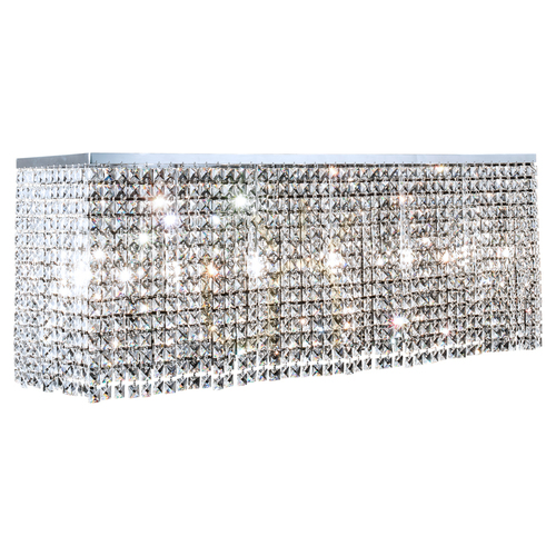 Jelölje be Euphoria mennyezeti lámpa, 6xE14, Max. 40 W, krómozott fém/átlátszó kristályok, 110 cm