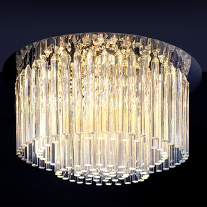 Euphoria mennyezeti lámpa, 6 db 3000K-es, 18 W-os LED-del, krómfém/átlátszó kristályok, Ø40 cm small 2