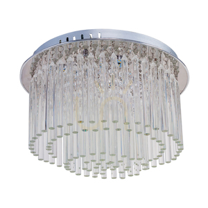 Euphoria mennyezeti lámpa, 6 db 3000K-es, 18 W-os LED-del, krómfém/átlátszó kristályok, Ø40 cm small 0