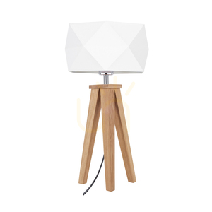 Finja asztali lámpa, 1xE27, Max. 60 W, olajozott tölgy/antracit, fonott kábel/fehér, lámpaernyő Ø29 cm small 0