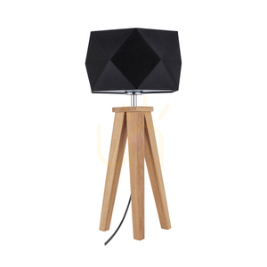 Finja asztali lámpa, 1xE27, Max. 60 W, olajozott tölgy/antracit, fonott kábel/fekete, lámpaernyő Ø29 cm small 0