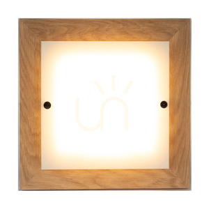 Finn fali lámpa 1xLED 2700K 14W olajozott tölgy/fehér-átlátszó üveg 29 cm small 1