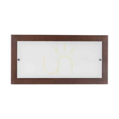 Jelölje be Finn fali lámpa, 1xLED, 2700K, 24 W, bükk- és diófa / fehér-átlátszó üveg, 57 cm