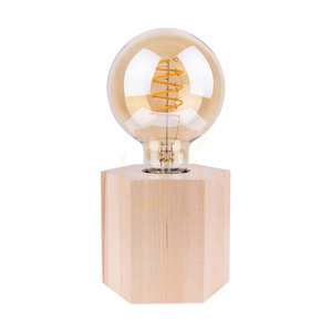 Fofi asztali lámpa, 1xE27, Max. 25 W, nyírfa/fekete, 12 cm-es PVC-kábel small 0