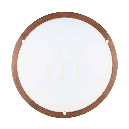 Jelölje be Frida mennyezeti lámpa, 1xLED, 2700K, 18 W, bükk- és diófa / fehér üvegburák, Ø45 cm