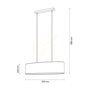 Galance függesztett lámpa, 2xE27, Max. 40 W, fekete fém/fekete fonott kábel/fekete-arany tapétás lámpaernyő, 70 cm small 5
