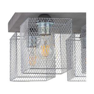 Gittan mennyezeti lámpa, 4xE27, Max. 60 W, betonszürke/krómozott fém lámpaernyő, 34 cm small 1