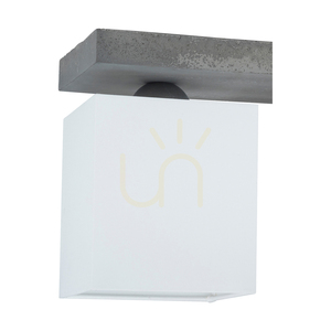 Remek mennyezeti lámpa, 3xE27, Max. 25 W, betonszürke/fehér, 55 cm-es lámpaernyő small 1