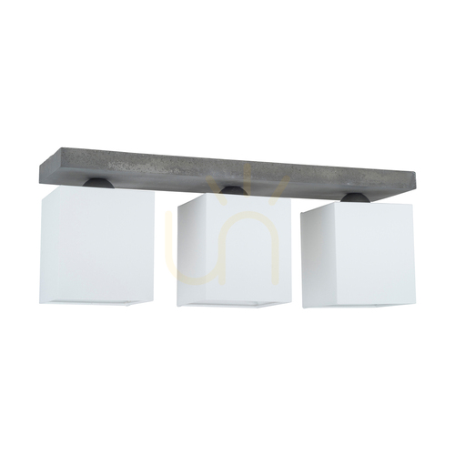 Jelölje be Remek mennyezeti lámpa, 3xE27, Max. 25 W, betonszürke/fehér, 55 cm-es lámpaernyő