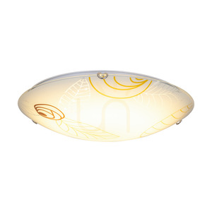 Indiana mennyezeti lámpa, 1 db 2700K-es, 30 W-os LED-lámpával, krómozott fém/fehér üveg lámpaernyő, Ø50 cm small 2