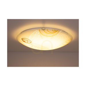 Indiana mennyezeti lámpa, 1 db 2700K-es, 30 W-os LED-lámpával, krómozott fém/fehér üveg lámpaernyő, Ø50 cm small 5