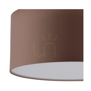 Josefina mennyezeti lámpa, 1xLED, 2700K, 13 W, fehér fém/barna lámpaernyő, Ø28 cm small 1
